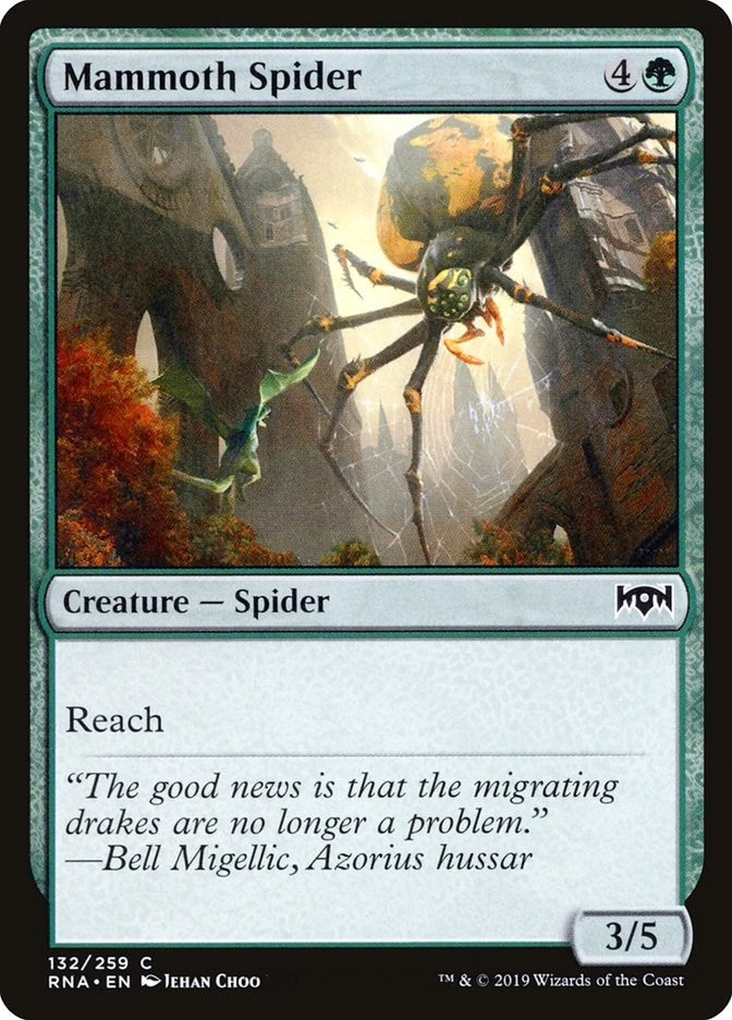 Image for Mammoth Spider (132) (Ravnica Allegiance) - Magic: The Gathering