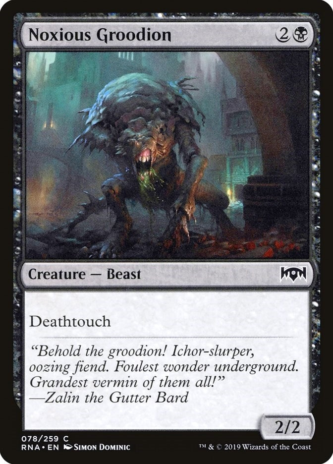Image for Noxious Groodion (78) (Ravnica Allegiance) - Magic: The Gathering