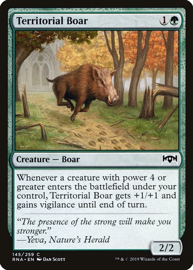 Territorial Boar (145) (Ravnica Allegiance)