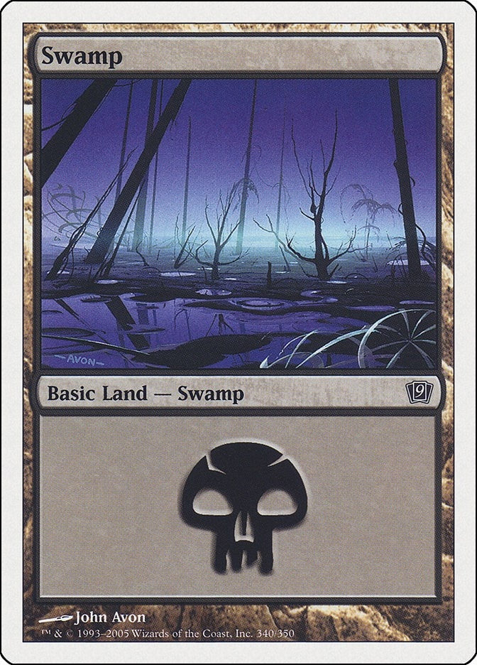 Image for Swamp (340) (340) (9th Edition) - Magic: The Gathering
