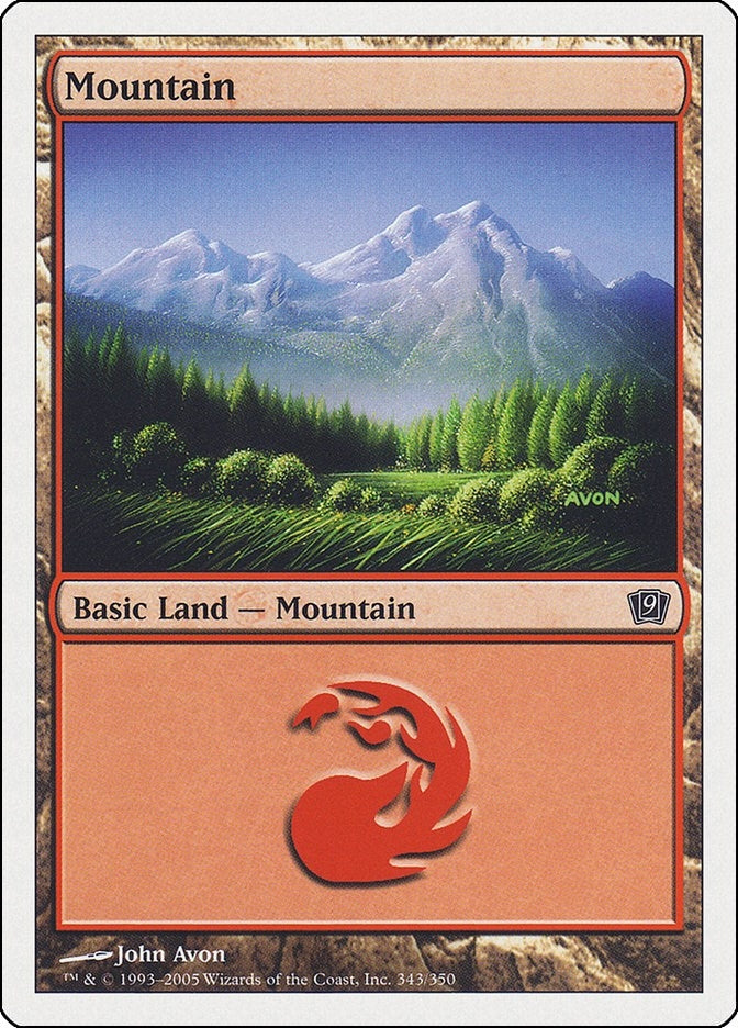 Image for Mountain (343) (343) (9th Edition) - Magic: The Gathering