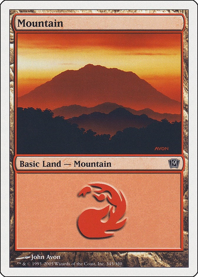 Image for Mountain (345) (345) (9th Edition) - Magic: The Gathering