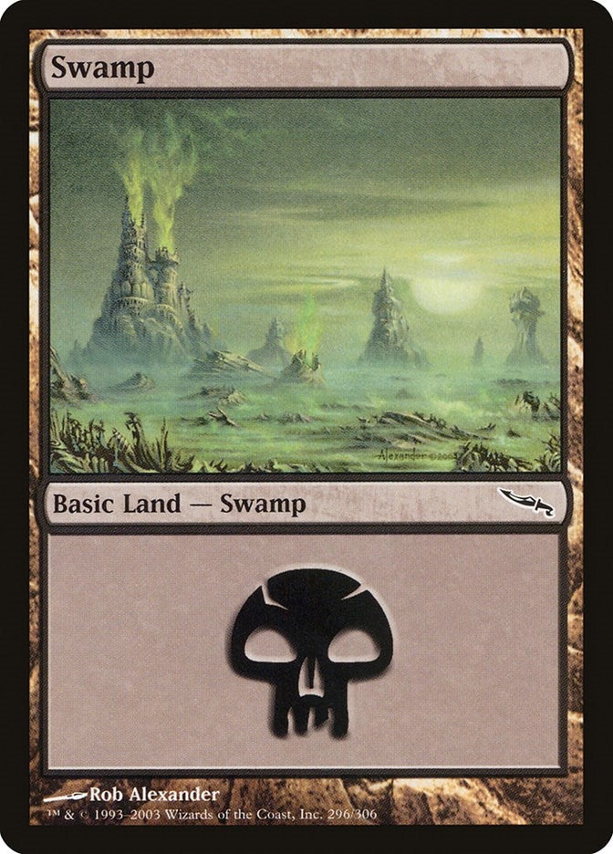 Image for Swamp (296) (296) (Mirrodin) - Magic: The Gathering