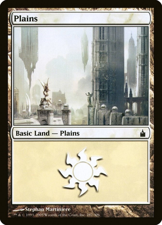 Plains (287) (287) (Ravnica: City of Guilds)