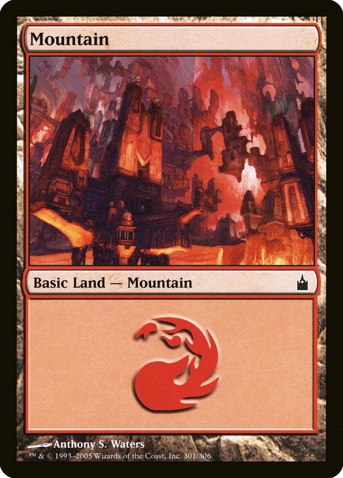 Image for Mountain (301) (301) (Ravnica: City of Guilds) - Magic: The Gathering