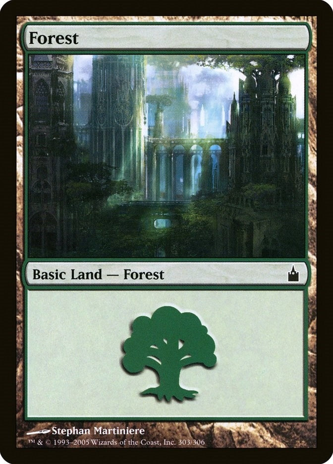 Image for Forest (303) (303) (Ravnica: City of Guilds) - Magic: The Gathering