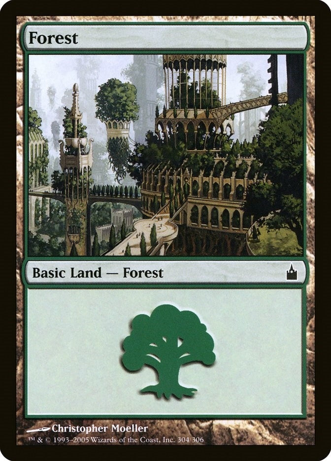 Forest (304) (304) (Ravnica: City of Guilds)