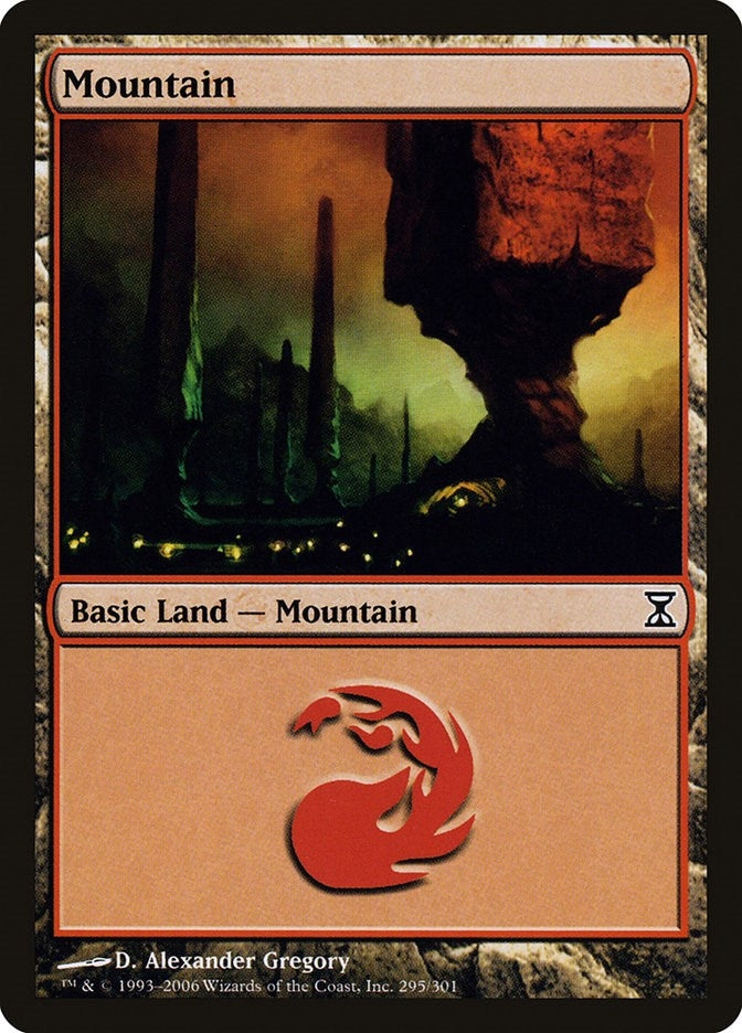 Image for Mountain (295) (295) (Time Spiral) - Magic: The Gathering