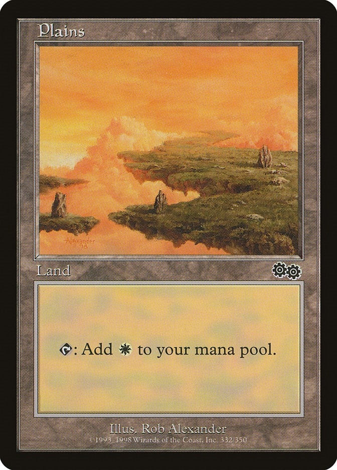 Image for Plains (332) (332) (Urza's Saga) - Magic: The Gathering