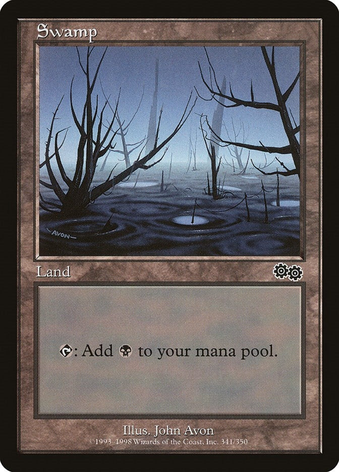 Image for Swamp (341) (341) (Urza's Saga) - Magic: The Gathering