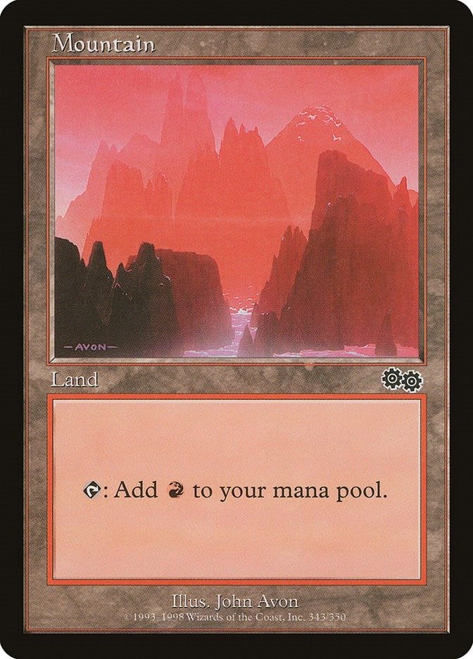 Mountain (343) (343) (Urza's Saga)