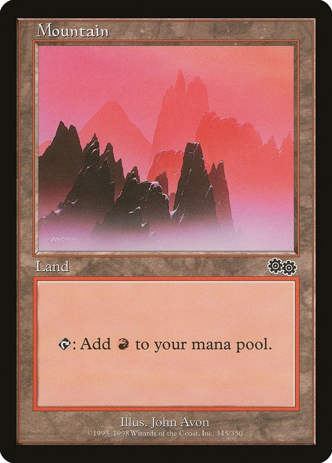 Mountain (345) (345) (Urza's Saga)