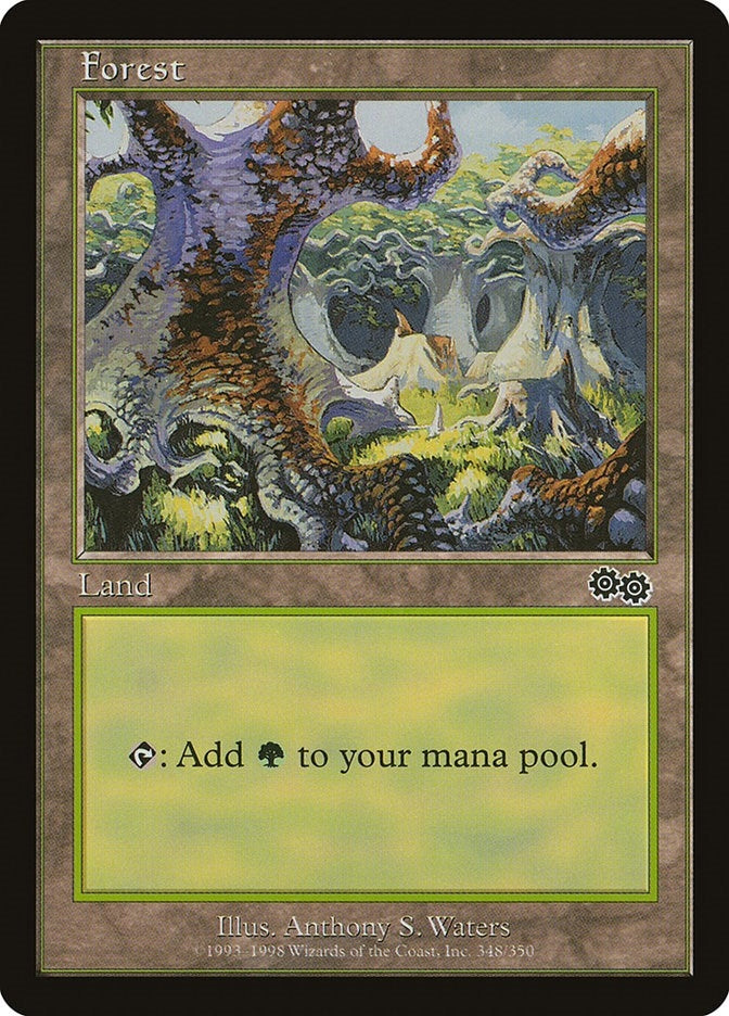 Forest (348) (348) (Urza's Saga)