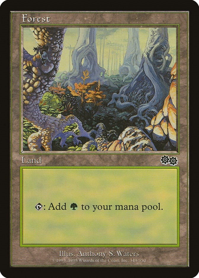 Forest (349) (349) (Urza's Saga)