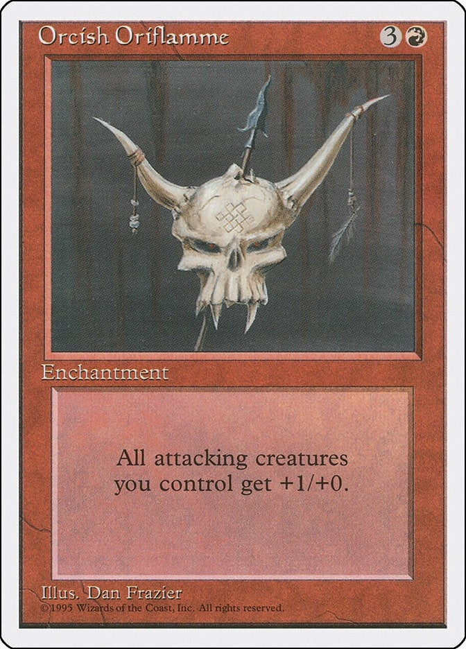 Image for Orcish Oriflamme (Fourth Edition) - Magic: The Gathering