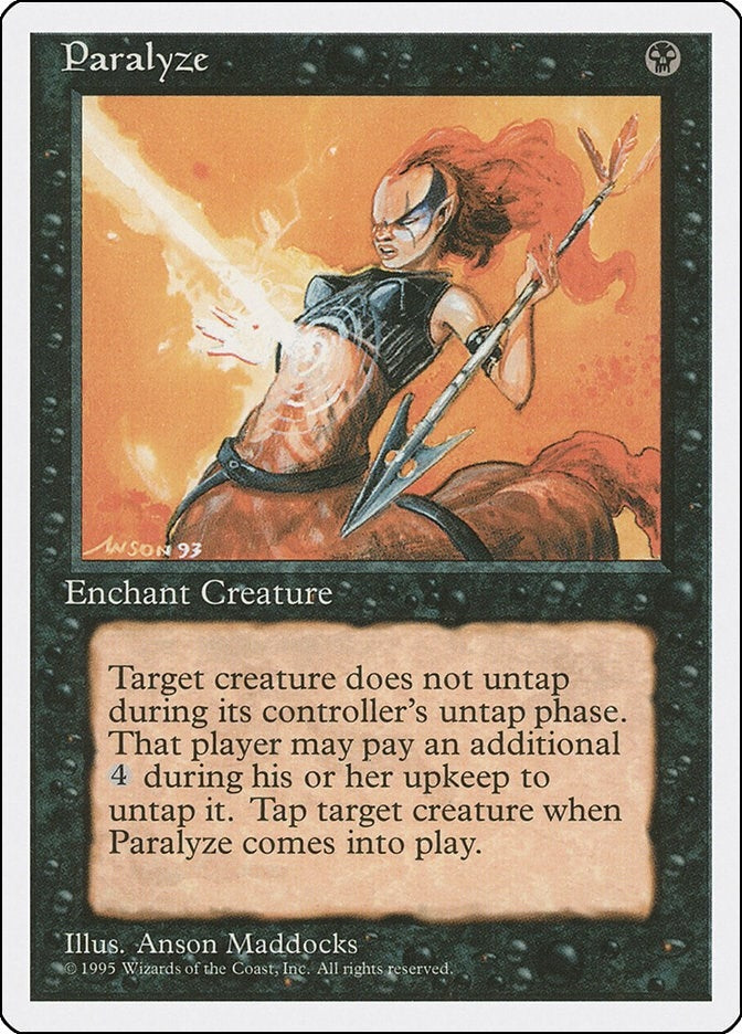 Image for Paralyze (Fourth Edition) - Magic: The Gathering