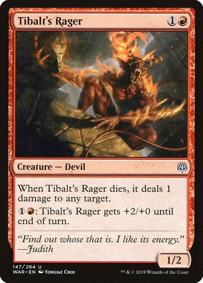 Image for Tibalt's Rager (147) (War of the Spark) - Magic: The Gathering