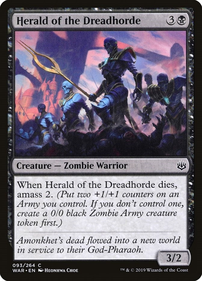 Image for Herald of the Dreadhorde (93) (War of the Spark) - Magic: The Gathering