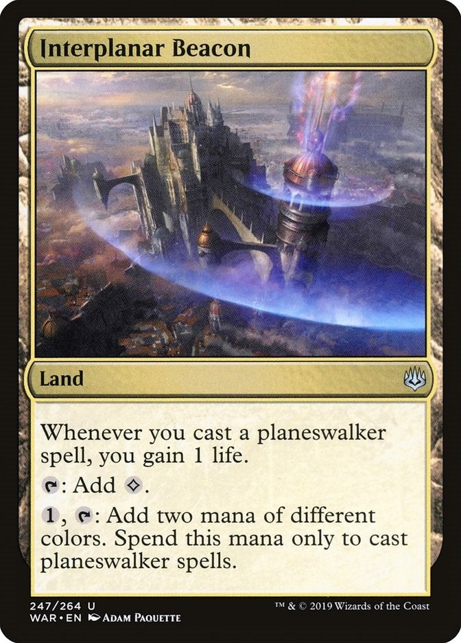 Image for Interplanar Beacon (247) (War of the Spark) - Magic: The Gathering
