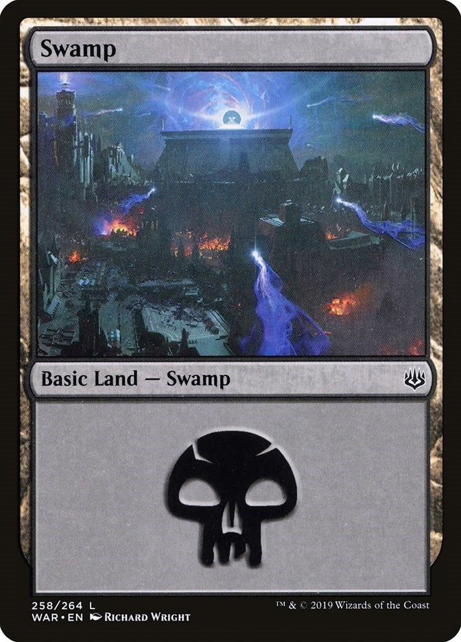 Image for Swamp (258) (258) (War of the Spark) - Magic: The Gathering