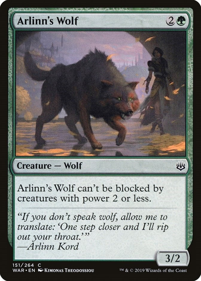 Image for Arlinn's Wolf (151) (War of the Spark) - Magic: The Gathering