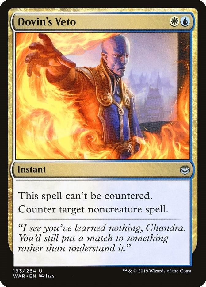 Image for Dovin's Veto (193) (War of the Spark) - Magic: The Gathering