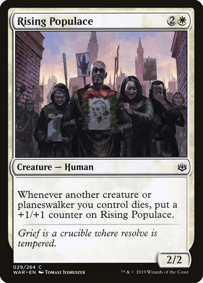 Image for Rising Populace (29) (War of the Spark) - Magic: The Gathering