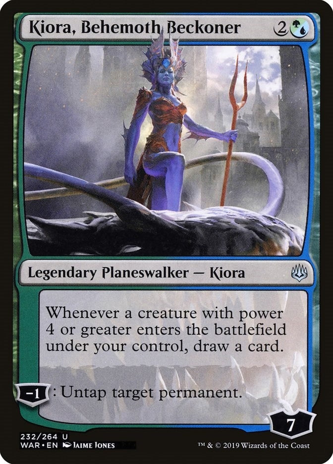Image for Kiora, Behemoth Beckoner (232) (War of the Spark) - Magic: The Gathering