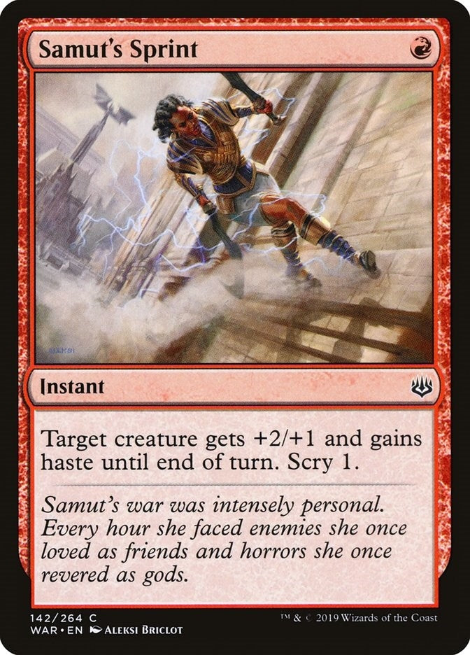 Image for Samut's Sprint (142) (War of the Spark) - Magic: The Gathering