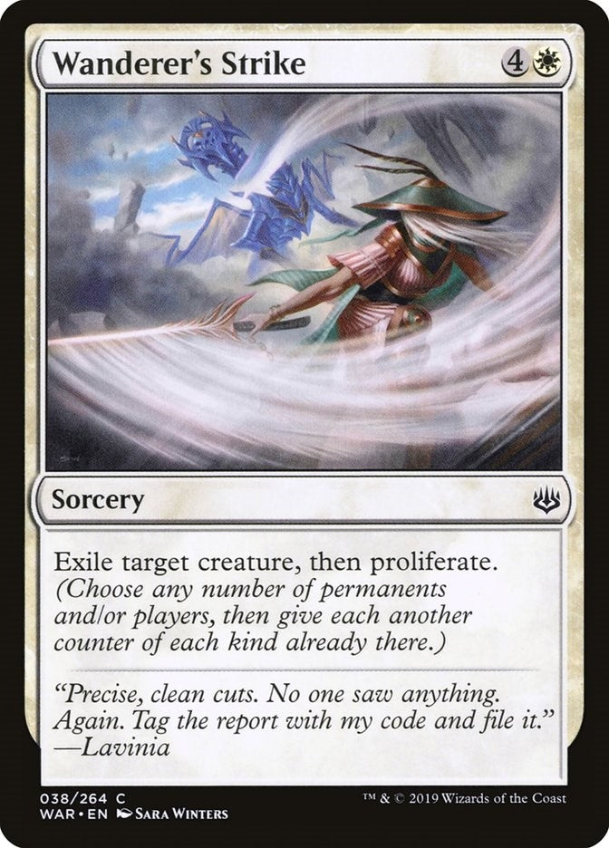 Image for Wanderer's Strike (38) (War of the Spark) - Magic: The Gathering
