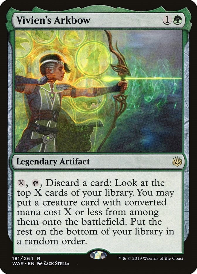 Image for Vivien's Arkbow (181) (War of the Spark) - Magic: The Gathering