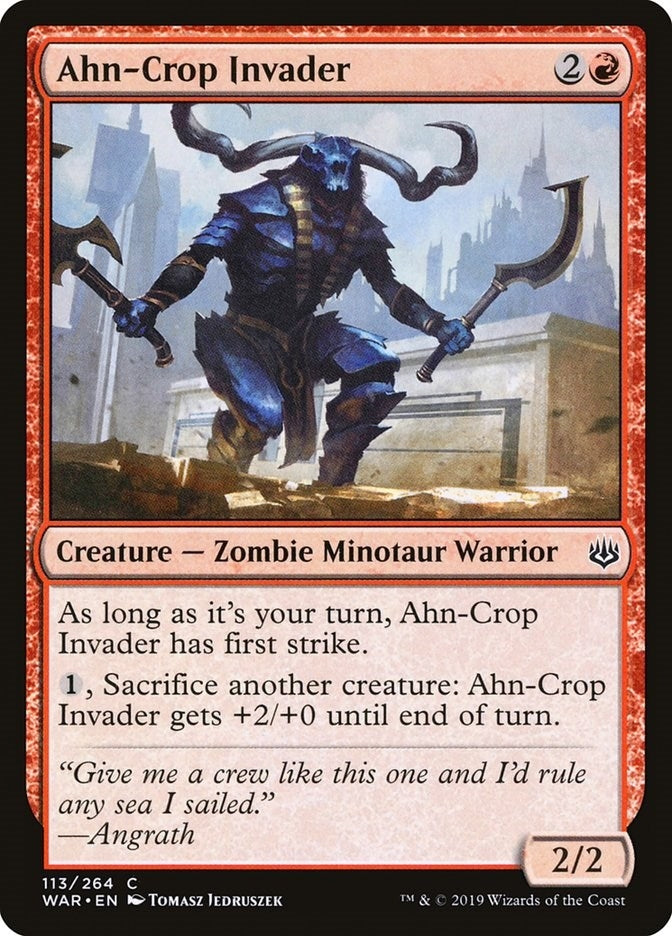 Image for Ahn-Crop Invader (113) (War of the Spark) - Magic: The Gathering