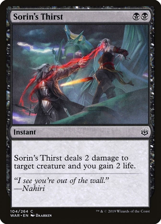 Sorin's Thirst (104) (War of the Spark)