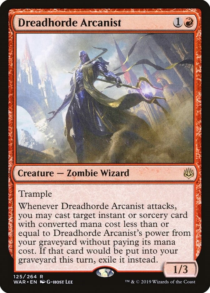 Image for Dreadhorde Arcanist (125) (War of the Spark) - Magic: The Gathering