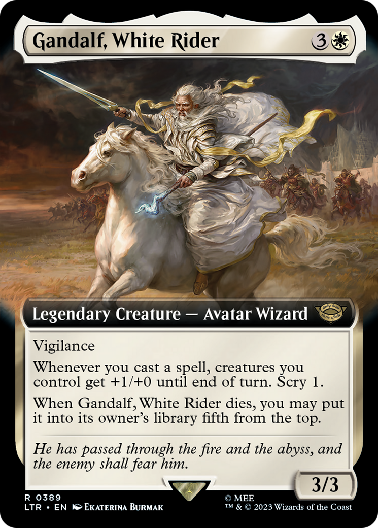 Gandalf, White Rider (Extended Art) (389) (LTR)