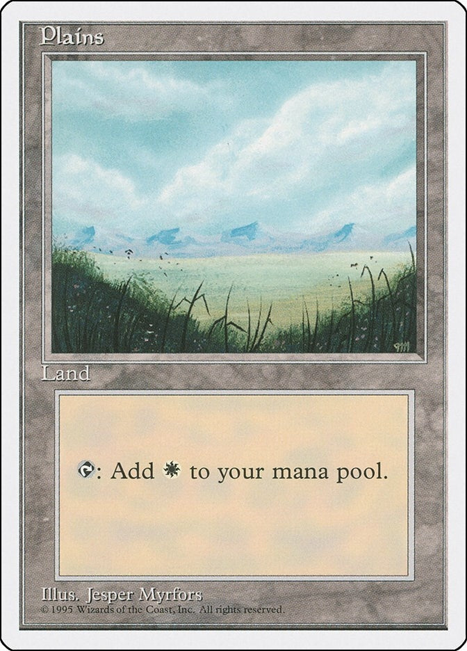 Image for Plains (A) (188) (Fourth Edition) - Magic: The Gathering