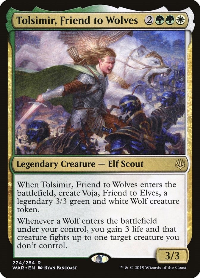 Image for Tolsimir, Friend to Wolves (224) (War of the Spark) - Magic: The Gathering