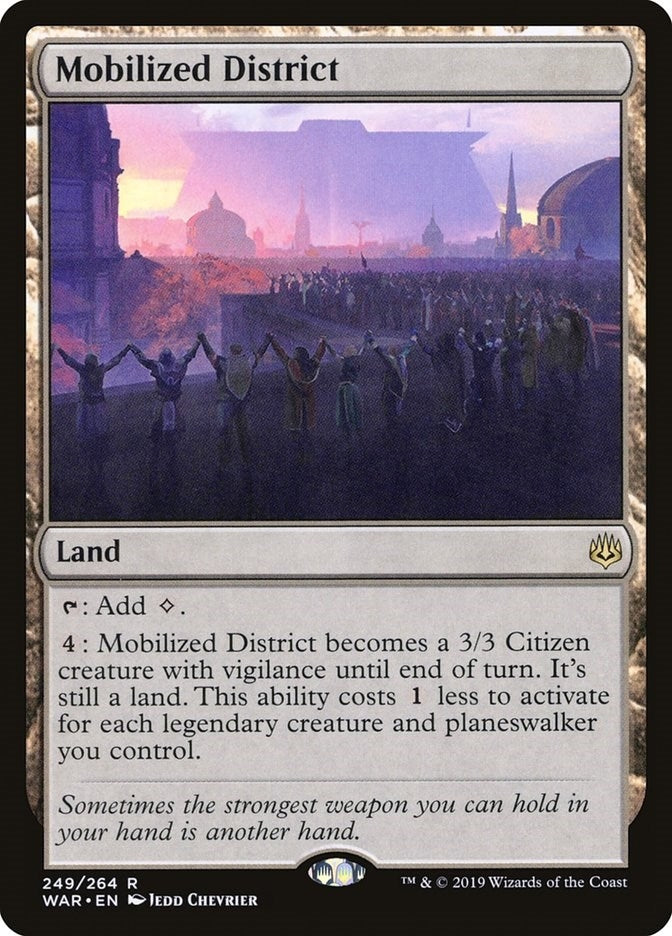 Image for Mobilized District (249) (War of the Spark) - Magic: The Gathering