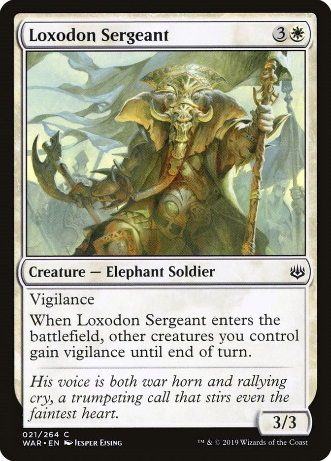 Image for Loxodon Sergeant (21) (War of the Spark) - Magic: The Gathering