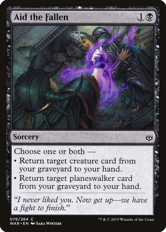 Image for Aid the Fallen (76) (War of the Spark) - Magic: The Gathering