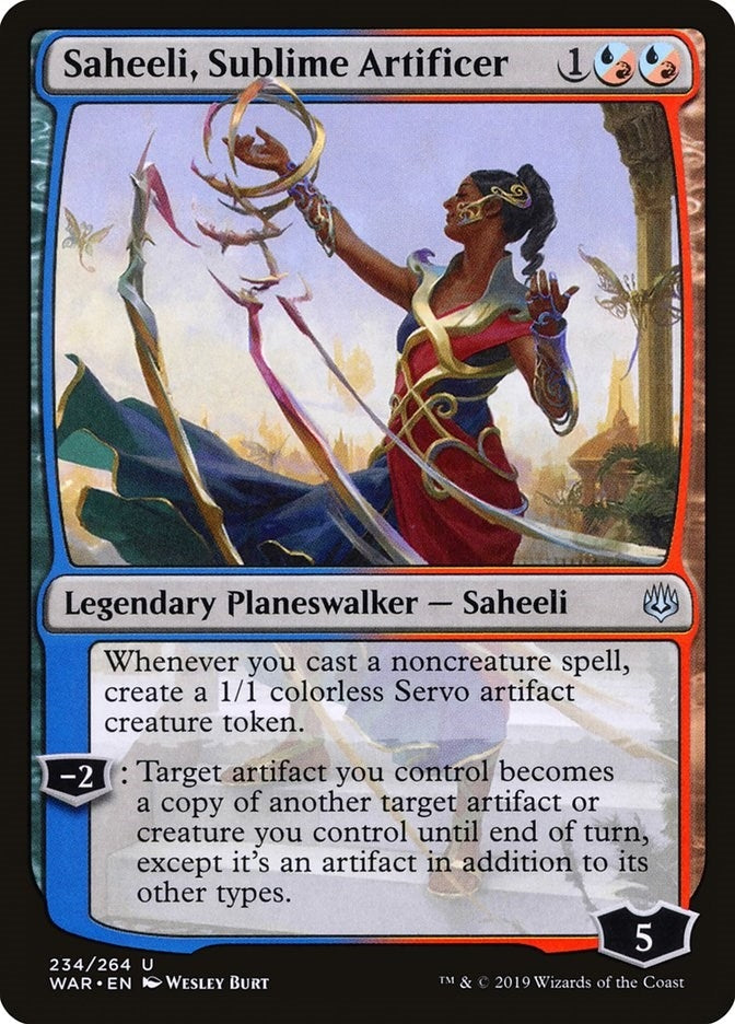 Image for Saheeli, Sublime Artificer (234) (War of the Spark) - Magic: The Gathering