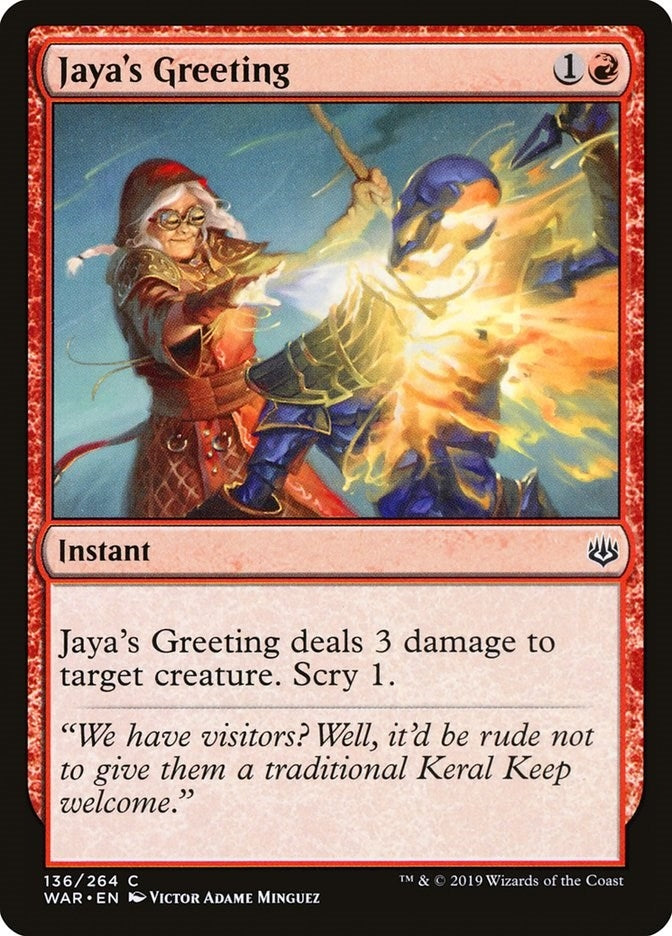 Jaya's Greeting (136) (War of the Spark)