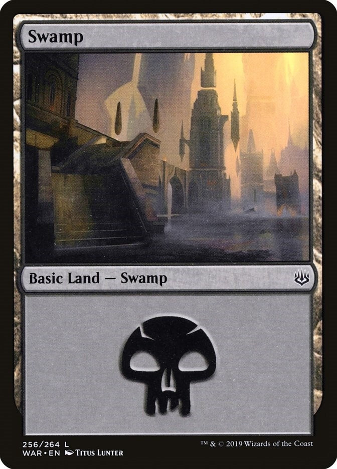 Image for Swamp (256) (256) (War of the Spark) - Magic: The Gathering