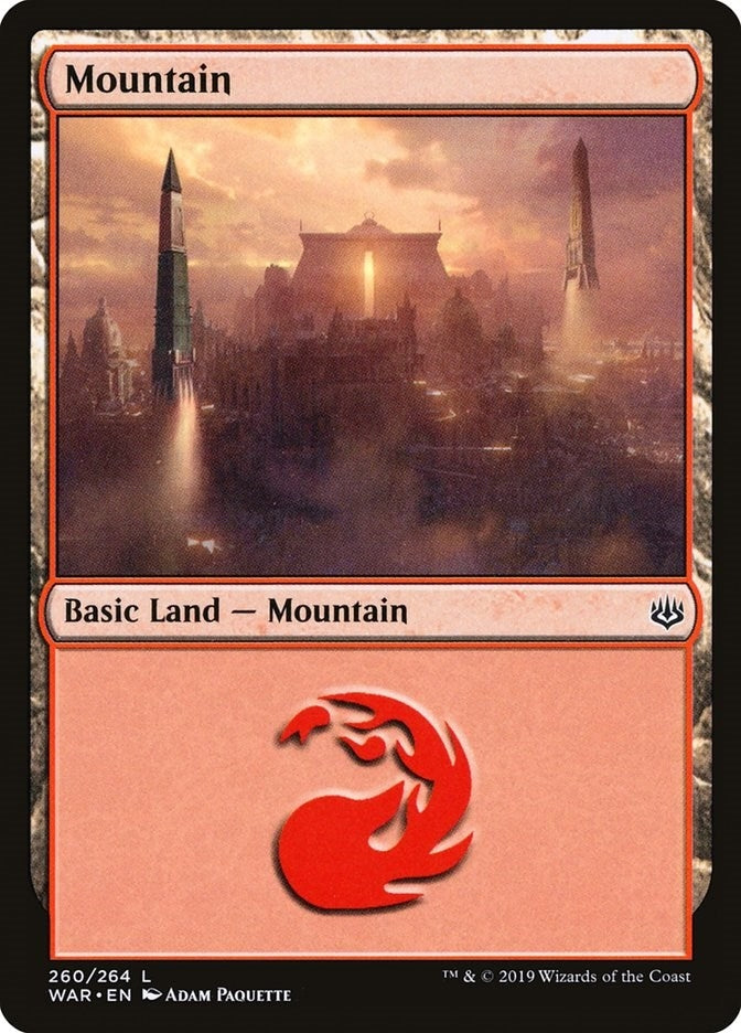 Image for Mountain (260) (260) (War of the Spark) - Magic: The Gathering