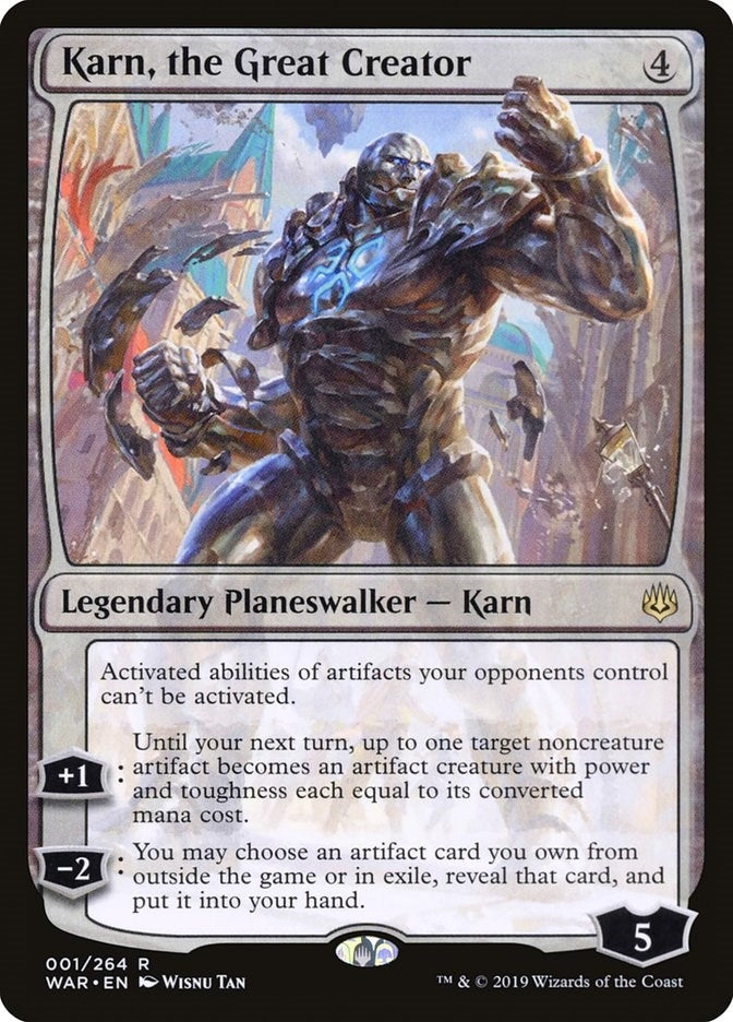 Image for Karn, the Great Creator (1) (War of the Spark) - Magic: The Gathering