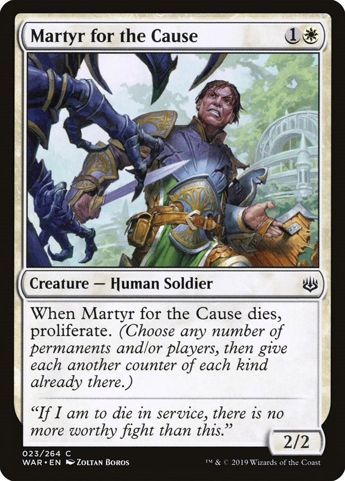 Image for Martyr for the Cause (23) (War of the Spark) - Magic: The Gathering