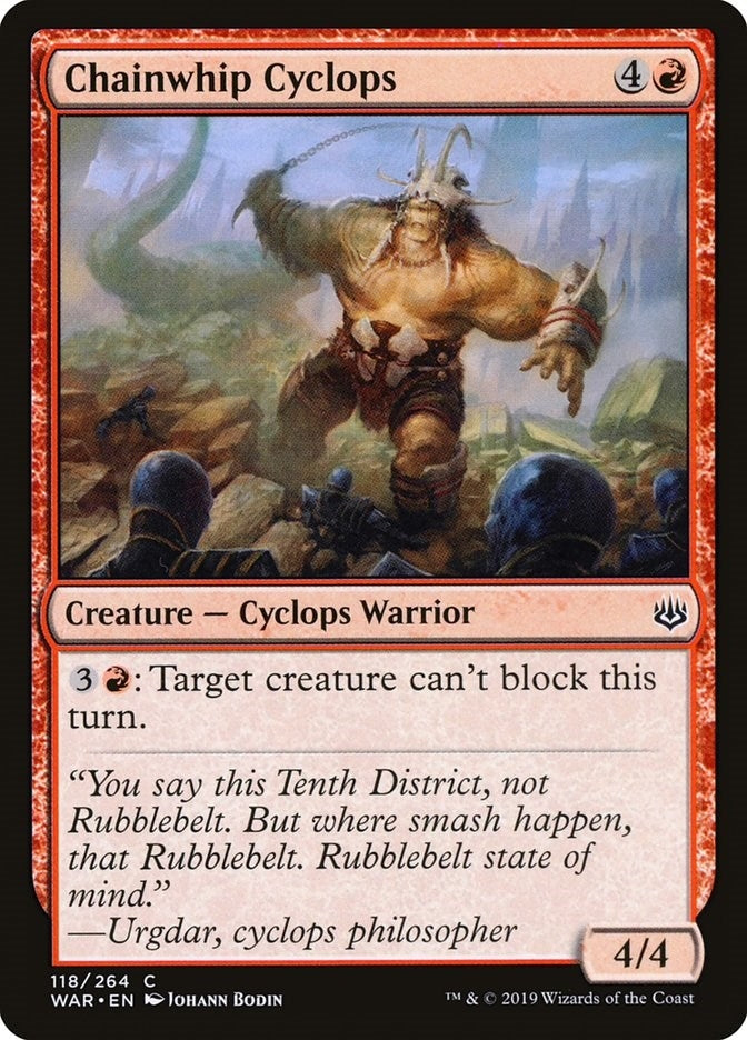 Chainwhip Cyclops (118) (War of the Spark)