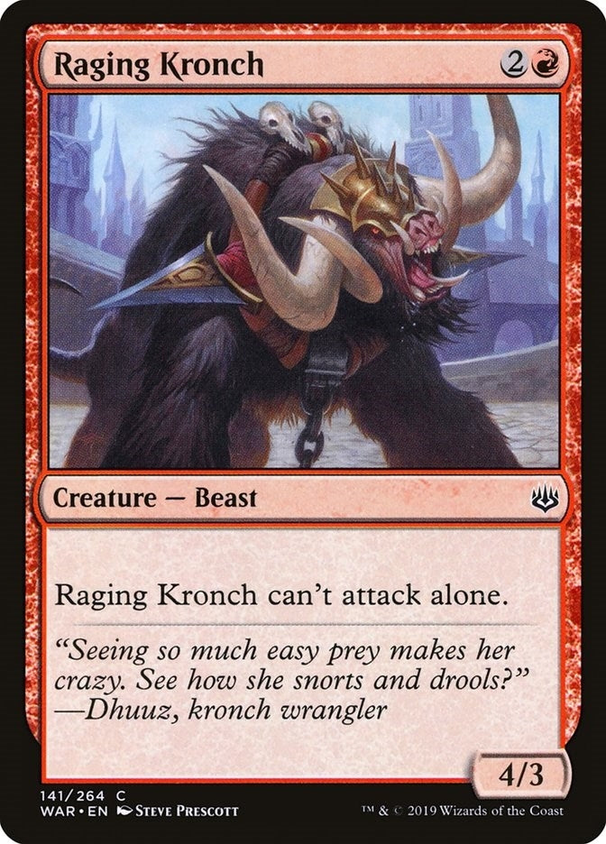 Image for Raging Kronch (141) (War of the Spark) - Magic: The Gathering