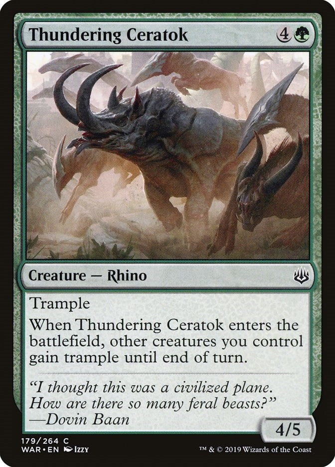 Thundering Ceratok (179) (War of the Spark)