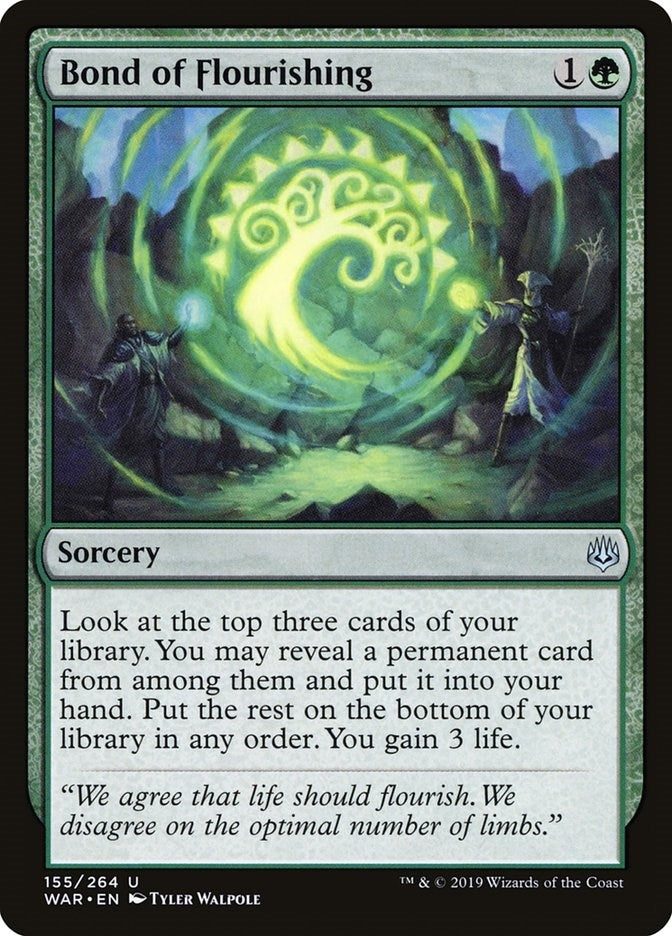 Image for Bond of Flourishing (155) (War of the Spark) - Magic: The Gathering